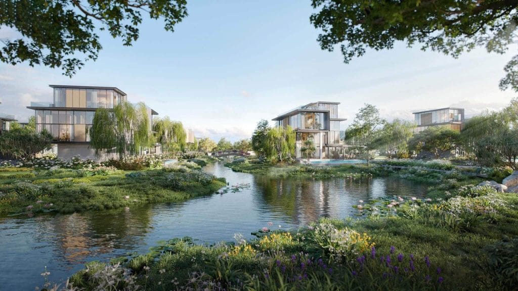Phong Thủy Alluvia City: Sự Hài Hòa Hoàn Hảo Bên Dòng Sông Hồng 3 Biệt thự ven sông tại Alluvia City Văn Giang