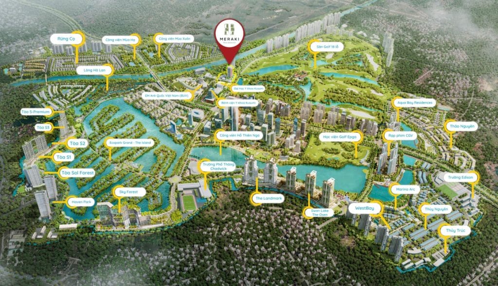 So sánh Alluvia City và Ecopark Hưng Yên: Đâu là lựa chọn lý tưởng cho bạn? 4 Phối cảnh các phân khu tại Ecopark Hưng Yên