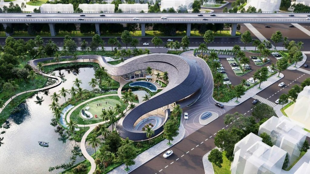 Thành phố khoáng nóng ven sông Hồng Tại Alluvia City 4 Tại đây người dân được tận hưởng cuộc sống thanh bình, thơ mộng, đầy đủ tiện ích của một trung tâm chăm sóc sức khỏe toàn diện.