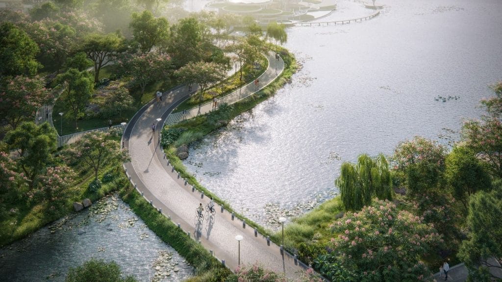 Khu đô thị sinh thái Alluvia City - Dự án xanh bên dòng sông Hồng 4 Phối cảnh khu đô thị sinh thái Alluvia City Văn Giang