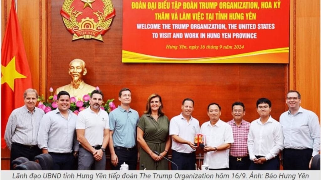 Trump Hưng Yên - SIêu dự án 1,5 tỷ USD 3 UBND tỉnh Hưng Yên tiếp đoàn The Trump Organization