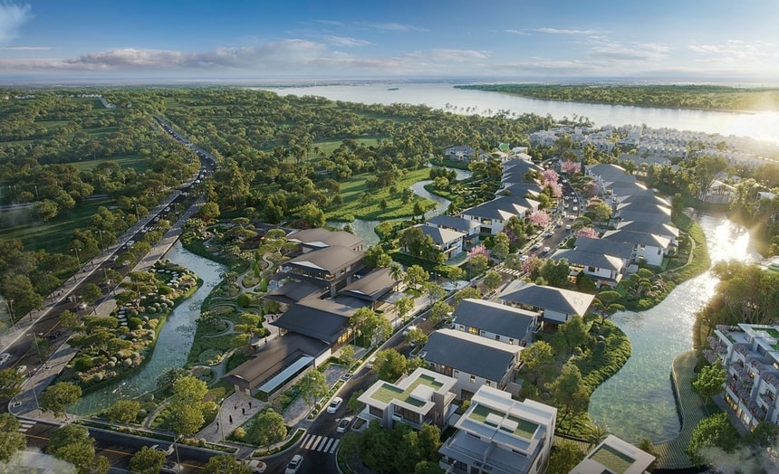 Alluvia City: Khu đô thị khoáng nóng sinh thái bên sông Hồng chính thức khởi công 3 Alluvia City - Đại đô thị sinh thái khoáng nóng ven sông Hồng