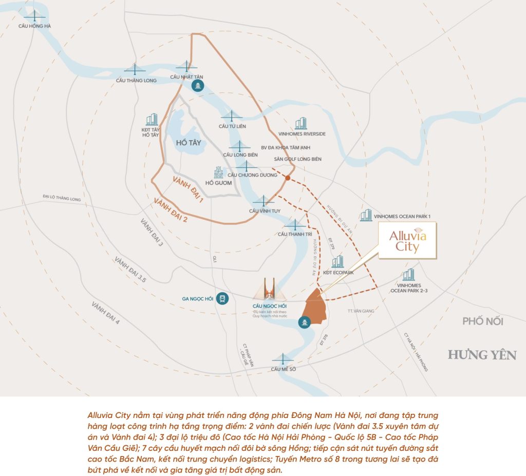 Alluvia Sunshine Grand City – Chủ đầu tư SunShine Group 3 Alluvia Sunsine Grand City nằm trong đại đô thị Alluvia City với vị trí đắc địa gần ngay cầu Ngọc Hồi