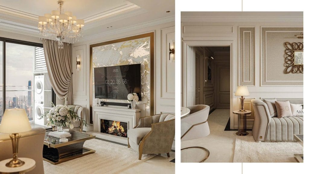 Chung cư Alumi | Căn hộ khoáng nóng cao cấp tại Alluvia City 21 Thiết kế nội thất phòng khách căn hộ Alumi