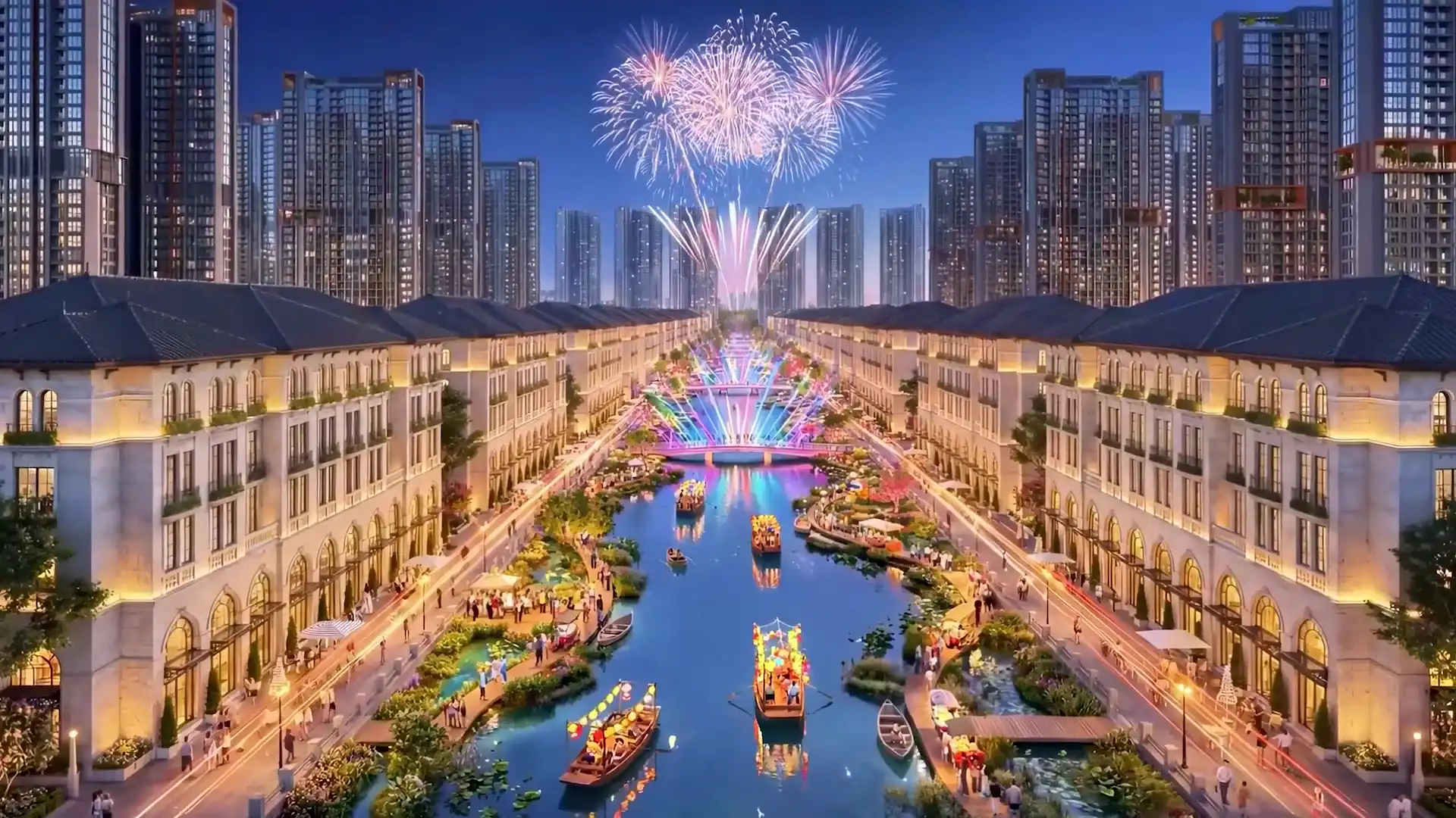 Phối cảnh khu đô thị đa mục tiêu Bắc Thăng Long Urban City