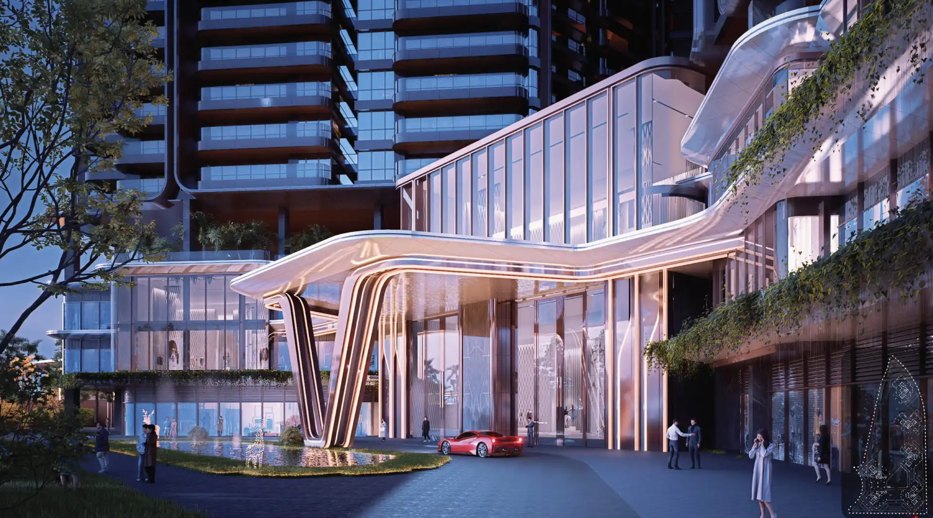 Sảnh căn hộ Noble West Lake Ha Noi