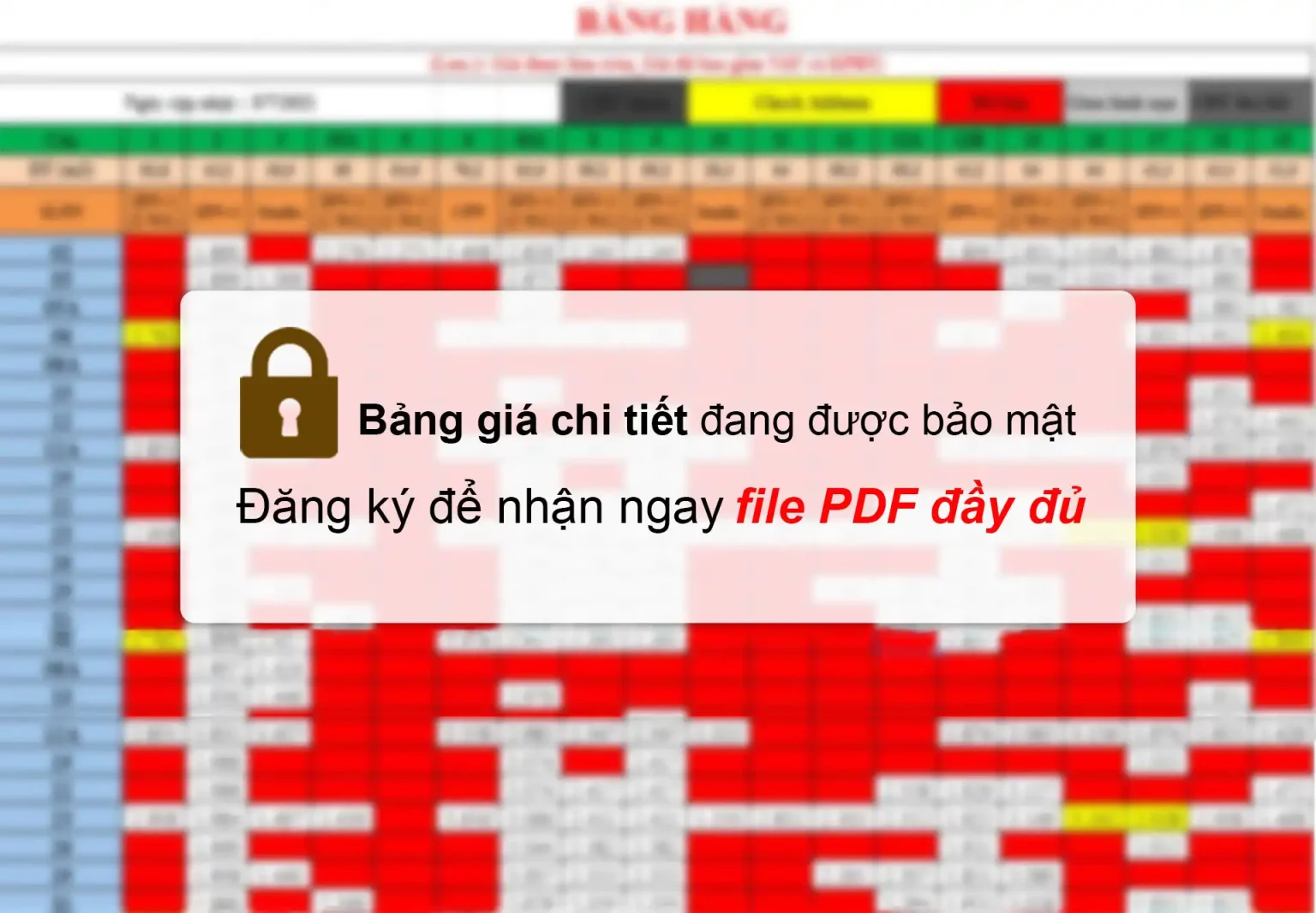 Bảng hàng Vinhomes Hạ Long Xanh Bảng hàng dự án Alluvia City
