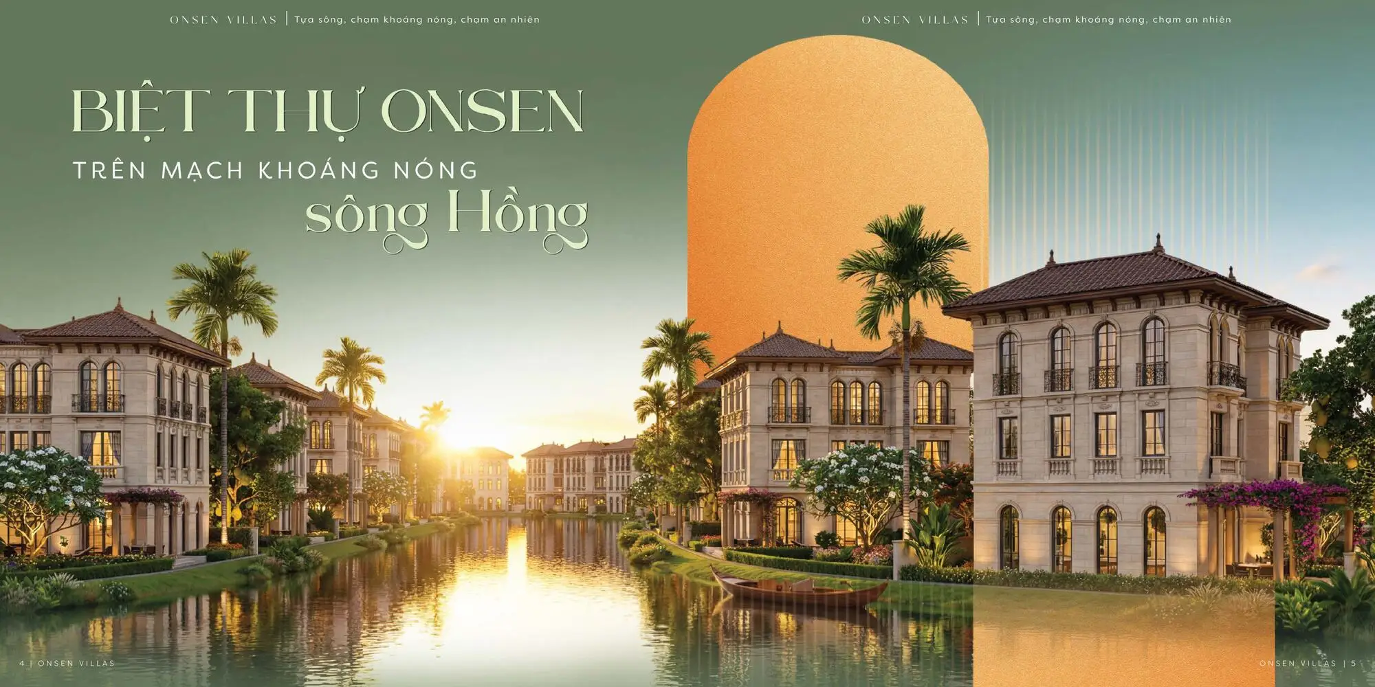 Biệt thự Onsen Villas tại Alluvia City mở ra chuẩn sống nghỉ dưỡng bên sông Hồng, nơi mỗi ngày trở về là một lần chạm vào khoáng nóng, thiên nhiên và sự an nhiên.